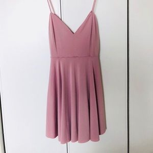 Pink strappy dress